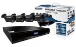 KGuard IP alapú megfigyelő kamera rendszer szett, NVR( 720P/120fps, Cloud, QR kód), 4db kamera (1,3M