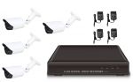 Megfigyelő rendszer szett (ACESEE AS-0470 DVR 4 csatornás rögzítő + 4db SN18-CM6030-ICR 600TVL külté