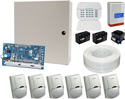 Komplett riasztó DSC NEO riasztórendszer szett DSC 2016H LED kezelőegységgel