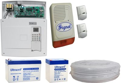 Komplett riasztórendszer Pyronix MATRIX 6 Ikon LCD riasztó 2 db DSC mozgásérzékelővel