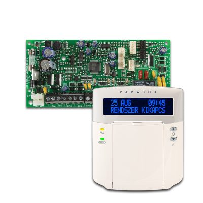 PARADOX SP4000 + K32LCD+ szöveges kezelőegység, riasztó rendszer központ panel