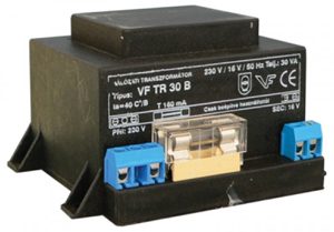 VF-TR 30B 230/16,5V TRAFÓ+BIZTOSÍTÉK riasztórendszer tápegység