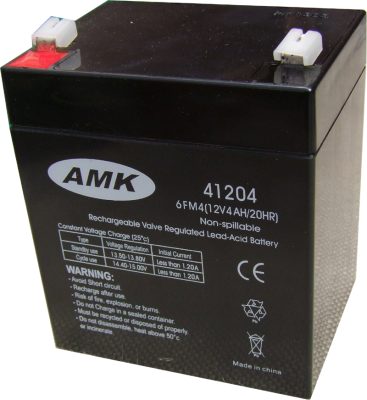 AMK 12V 4Ah MS4-12 zselés biztonságtechnikai, riasztórendszer akkumulátor, riasztó akku