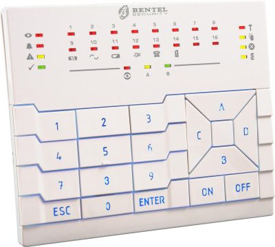 BENTEL PROXY OLVASÓS LED KEZELŐ BE PREMIUM-LED riasztórendszer kezelőegység