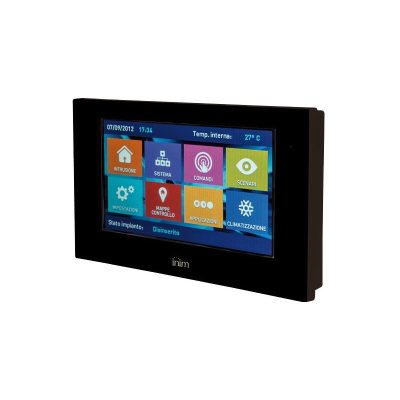 INIM IMB-ALIEN/SN Fekete színű érintőképernyős kezelőegység SmartLiving rendszerekhez. Kijelző: 4,3 inch, 480*272,