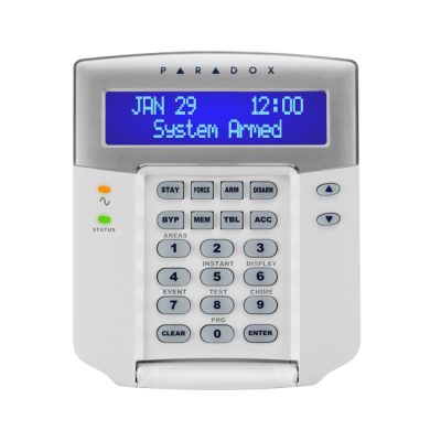 PARADOX-K641+ kezelő ÚJ DIZÁJN, 32 KARAKTERES KÉK LCD KEZELŐ K641 PLUS