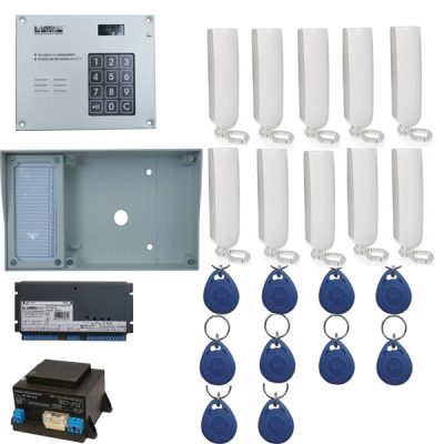 Laskomex Rainmann kaputelefon PROXY szett 10db lakáskészülékkel + 10db proxy koronggal