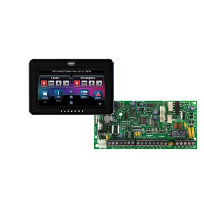 PARADOX SP4000 + TM50 fekete kezelő, riasztó rendszer központ panel