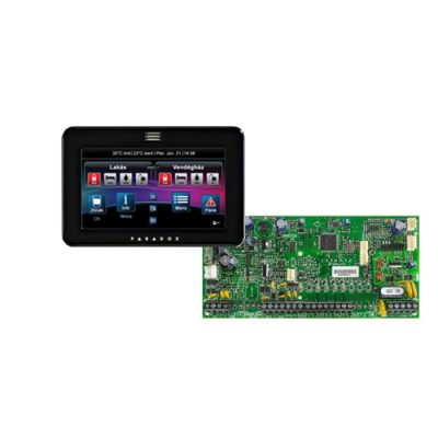 PARADOX SP5500 + TM50 fekete kezelő, riasztó rendszer központ panel