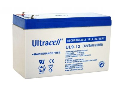 ULTRACELL 12V 9Ah zselés biztonságtechnikai, riasztórendszer akkumulátor, riasztó akku