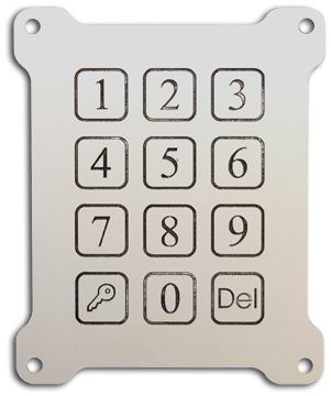 CODEFON kaputelefon EVKT 100 számlap aluminium