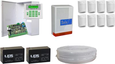 Komplett riasztórendszer szett Satel INTEGRA32 LCD riasztó