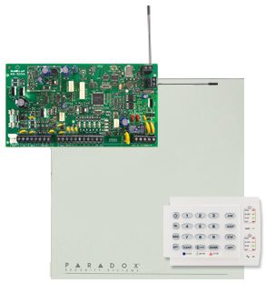 PARADOX MG5050 Magellan + K10H rádiós riasztórendszer és kezelőegység riasztó