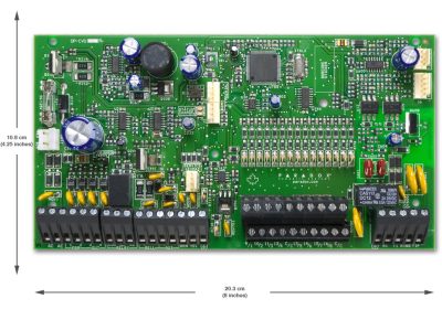 Paradox Spectra SP7000+ 16-32 zónás riasztó központ panel
