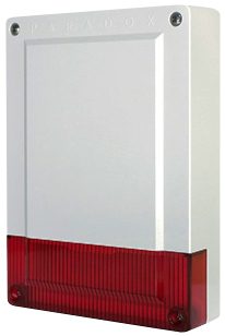 PARADOX SR150 - 868MHz - piros rádiós kültéri sziréna (hang és fényjelző) elemek nélkül