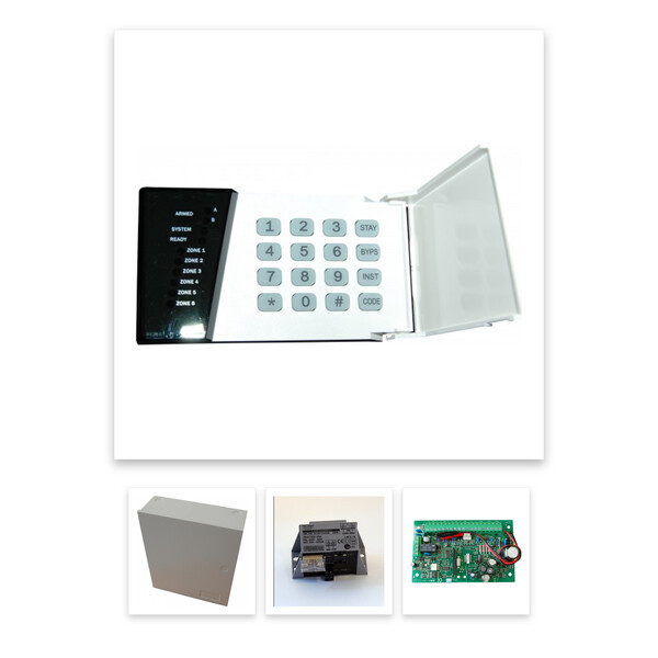 SATALARM SA62 LED - riasztó központ, Led kezelő, doboz, tápegység