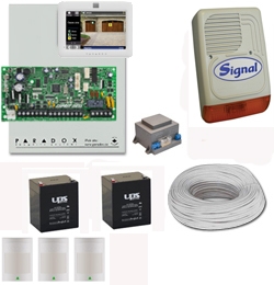 Komplett riasztórendszer szett Paradox SP4000 riasztó szett TM50 kezelővel, 3db PRO476 mozásérzékelő