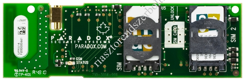 PARADOX-GPRS14 GPRS/GSM KOMMUNIKÁCIÓS MODUL CSAK!!! MG6250-HEZ