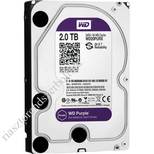 Western Digital WD20PURX 2TB speciális szerver winchester DVR, NVR rögzítőkhöz ajánlott