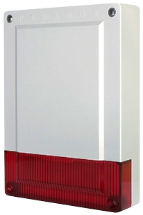 PARADOX SR150 - 868MHz - piros rádiós kültéri sziréna (hang és fényjelző) elemek nélkül
