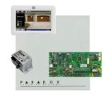 Paradox SP5500 riasztó dobozzal, fehér TM50 érintőképernyős kezelő, 45VA táp
